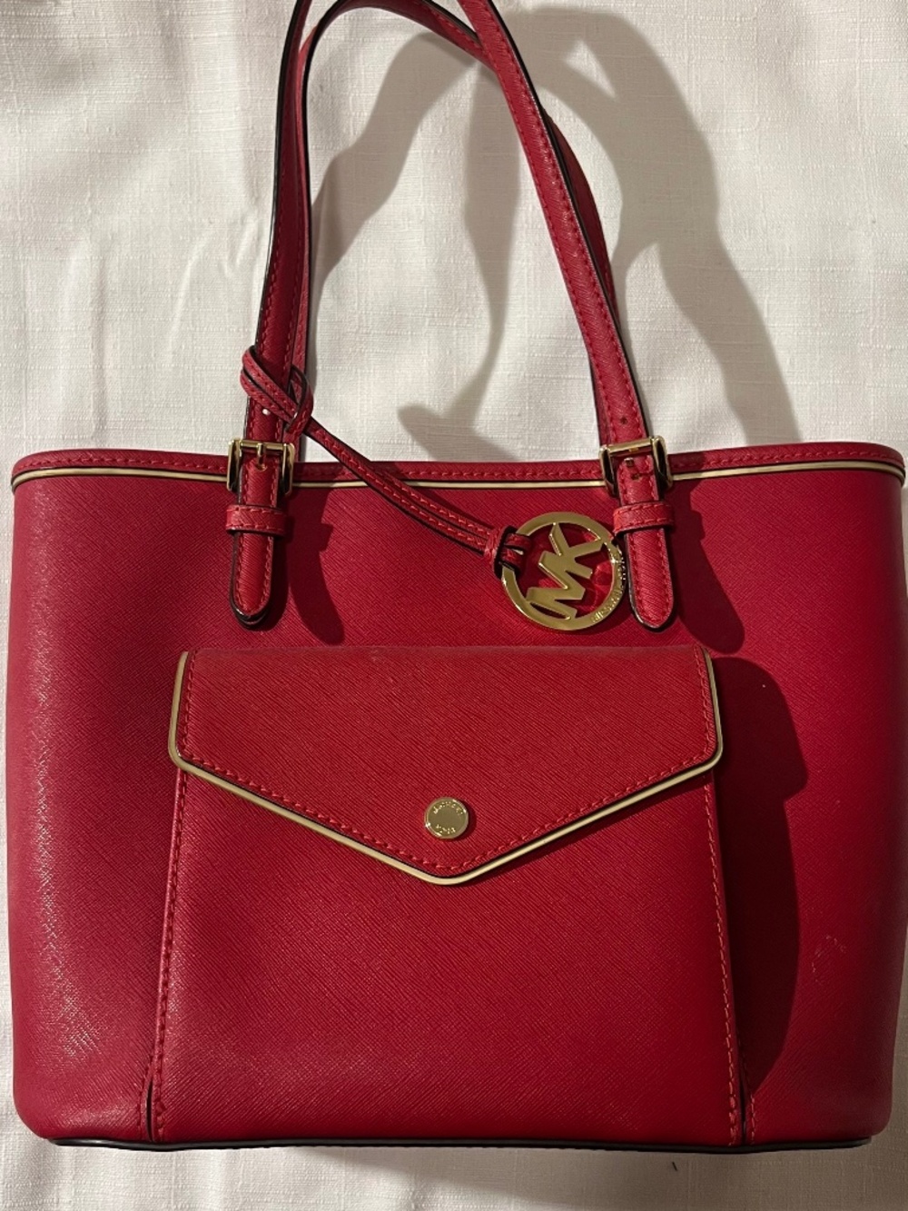 Red Michael Kors Purse